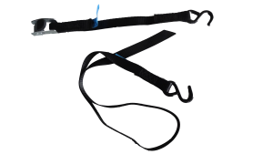 Sangle moto 1,8m boucle + crochets - 2 pces